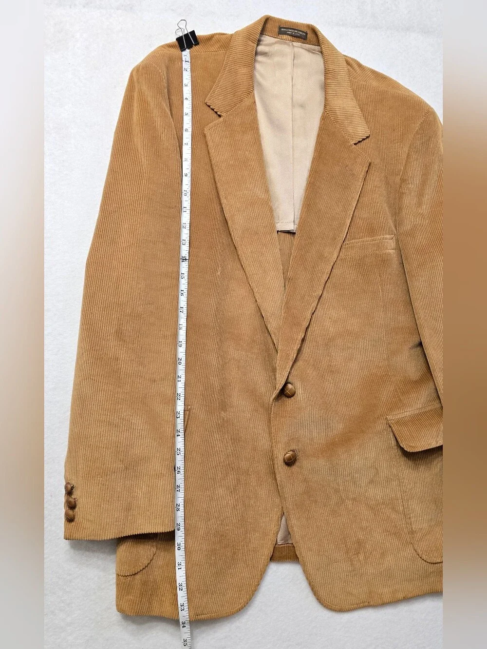 Colony Park Men's Tan Corduroy Blazer - Classic Tailored Style